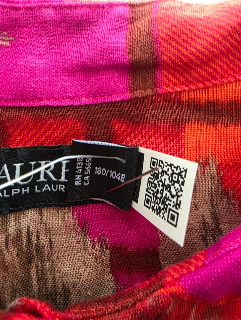 Lauren Ralph Lauren Womens Relaxed Fit Floral Linen Shirt Long Sleeve Sz 2XL NWT - Picture 7 of 16